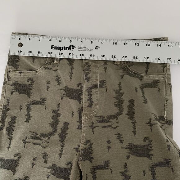 Free People Jeans 31 Gray Digital Camo Skinny High Rise Edgy Grunge Streetwear - Picture 8 of 13